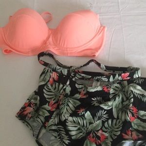 Forever 21 swimming suit top and bottom